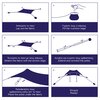 SALTY TRIBE Aeolians Beach Elastic Tent 200x200 cm, Τέντα Παραλίας με Προστασία UV, TRI-074 /Indigo