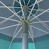 Ομπρέλα Θαλάσσης 220cm 10 Ακτίνες Χωρίς Μηχανισμό Κλίσης Polyester Μπλε Solart