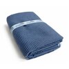 Πετσέτα Θαλάσσης Microfiber 80x195cm Κοτλέ Σκούρο Γκρι/μπλε Solart