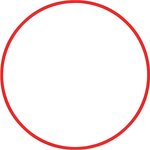 Χούλα Χουπ hq 80cm - Φ19mm - 330gr, Κόκκινο 98817