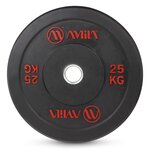 Δίσκος Amila Black r Bumper Slim 50mm 25kg 84835