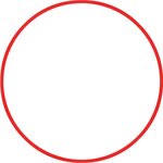 Χούλα-Χουπ 70cm - Φ19mm - 260gr, Κόκκινο 48157
