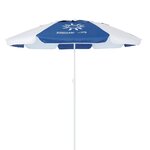 Ομπρέλα Παραλίας 2m 180gsm 8 Ακτίνες 5mm Λευκό | Μπλε 12008