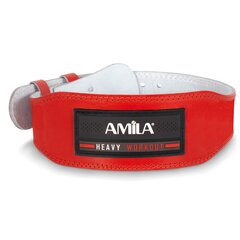 Ζώνη Άρσης Βαρών Amila Δερμάτινη Κόκκινη γ΄ Quality l 44307