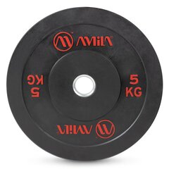 Δίσκος Amila Black r Bumper Slim 50mm 5kg 84831