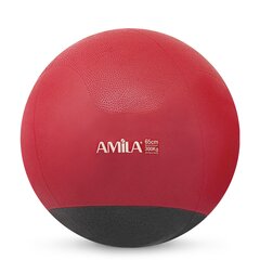 Μπάλα Γυμναστικής Amila Gymball 65cm Κόκκινη με Βάρος Στην Βάση 48446