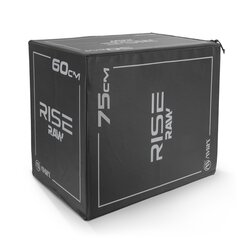Πλειομετρικό Κουτί Plyo box raw Rise 50x60x75 cm - Μαύρο 95147