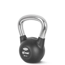 Amila Kettlebell Rubber Cover cr Handle 8kg 44496