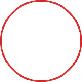 Χούλα-Χουπ 76cm - Φ18mm - 185gr, Κόκκινο 48162