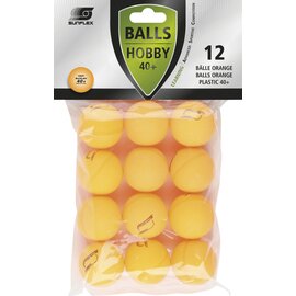 Μπαλάκια Ping Pong Sunflex Hobby pvc 12 Τεμάχια Πορτοκαλί 97261