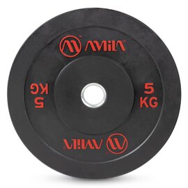 Δίσκος Amila Black r Bumper Slim 50mm 5kg 84831