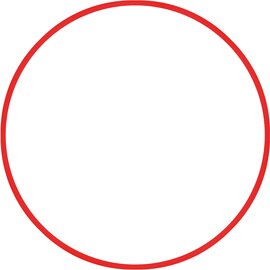 Χούλα-Χουπ hq 60cm - Φ19mm - 230gr, Κόκκινο 98803