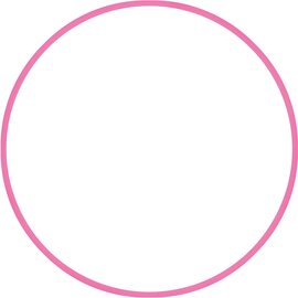 Χούλα Χουπ hq 80cm - Φ19mm - 330gr, ροζ 98816