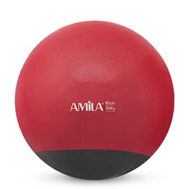 Μπάλα Γυμναστικής Amila Gymball 65cm Κόκκινη με Βάρος Στην Βάση 48446
