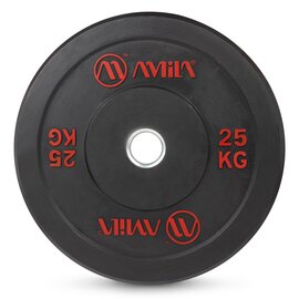 Δίσκος Amila Black r Bumper Slim 50mm 25kg 84835