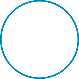 Χούλα-Χουπ hq 60cm - Φ19mm - 230gr, Μπλε 98805