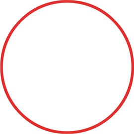 Χούλα-Χουπ 70cm - Φ19mm - 260gr, Κόκκινο 48157
