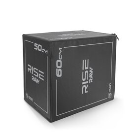 Πλειομετρικό Κουτί Plyo box raw Rise 40x50x60 cm - Μαύρο 95146