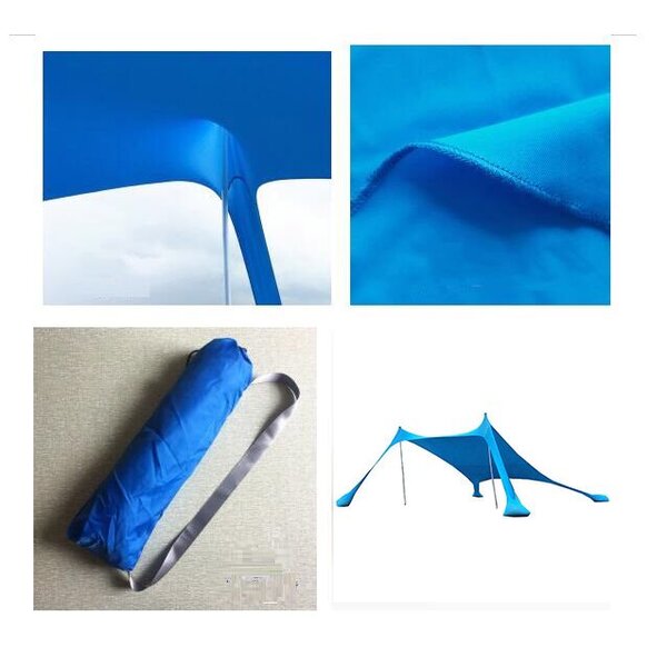 Ελαστική Τέντα Παραλίας New Camp Lycra Shelter Aegean Blue 3x2.5