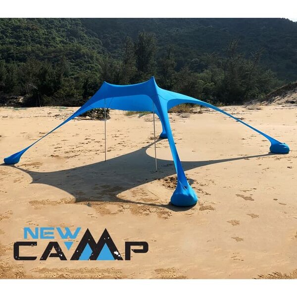 Ελαστική Τέντα Παραλίας New Camp Lycra Shelter Aegean Blue 3x2.5