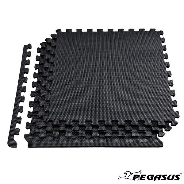 Δάπεδο Προστασίας Puzzle eva (Μαύρο) 1.2cm (Σετ 4τμχ) β-4300