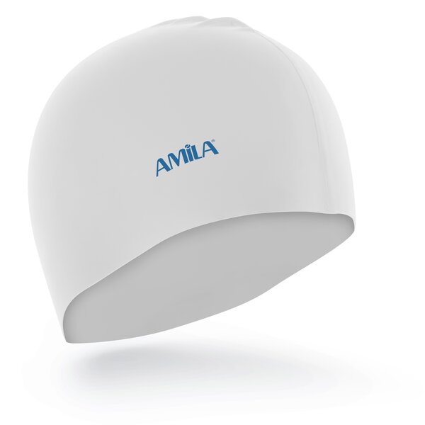 Σκουφάκι Κολύμβησης Amila Basic Λευκό 47000