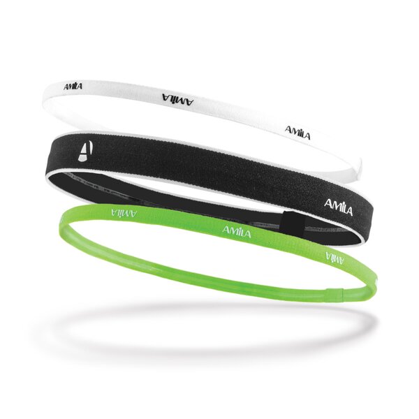 Hairband Προπόνησης Amila Hair Band set 3-Pack 45710