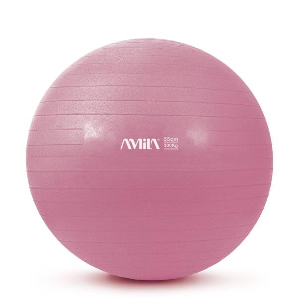 Μπάλα Γυμναστικής Amila Gymball 55cm ροζ 95827