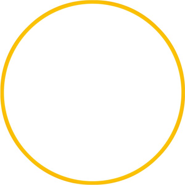 Χούλα-Χουπ hq 70cm - Φ19mm - 280gr, Κίτρινο 98811