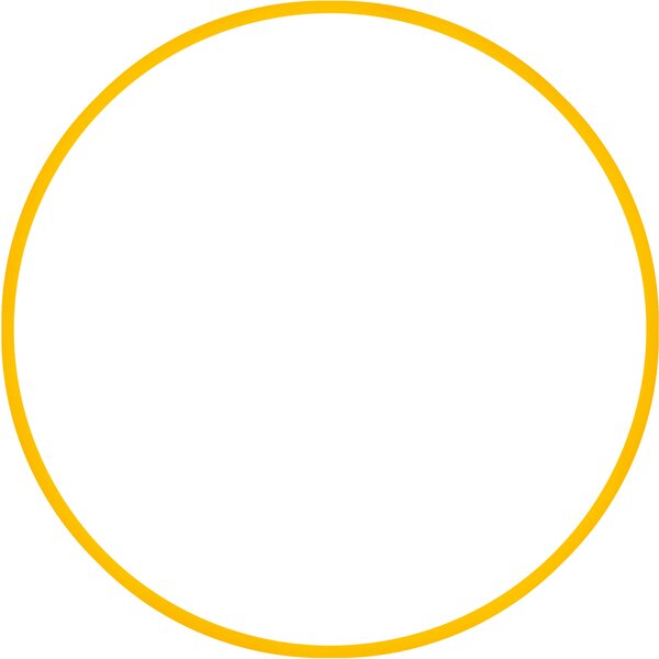 Χούλα Χουπ hq 80cm - Φ19mm - 330gr, Κίτρινο 98820