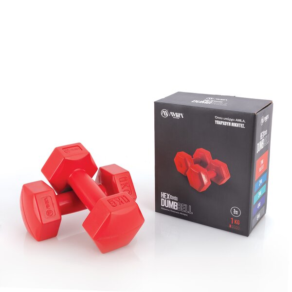 Αλτήρας Εξάγωνος Plastic Series 1,00kg (Ζευγάρι) 44530
