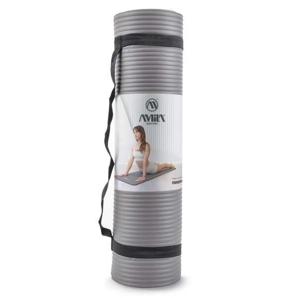 Στρώμα Γυμναστικής NBR 15mm 80Kg 183cm Γκρι 81730