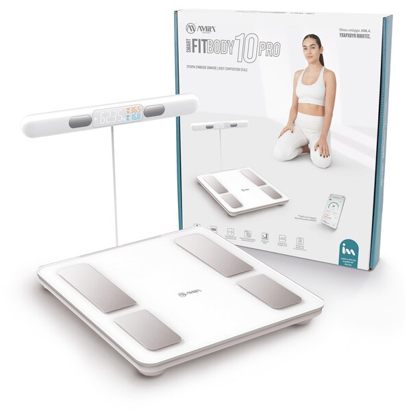 Ζυγαρία Smart με Λιπομέτρηση Amila Fitbody 10 pro 95362