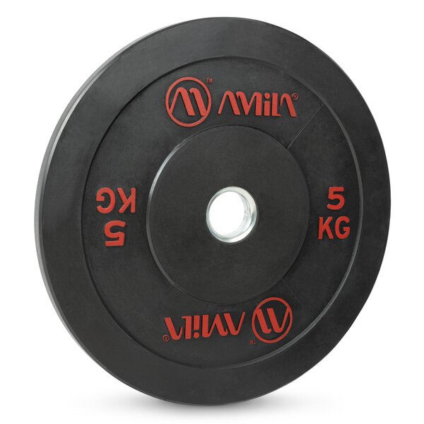 Δίσκος Amila Black r Bumper Slim 50mm 5kg 84831