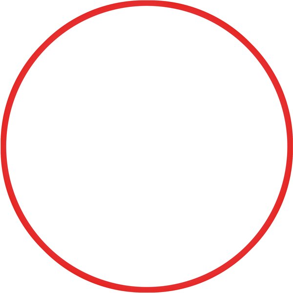 Χούλα-Χουπ hq 60cm - Φ19mm - 230gr, Κόκκινο 98803