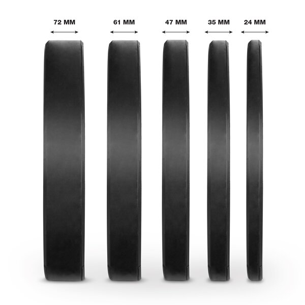Δίσκος Amila Black r Bumper Slim 50mm 20kg 84834