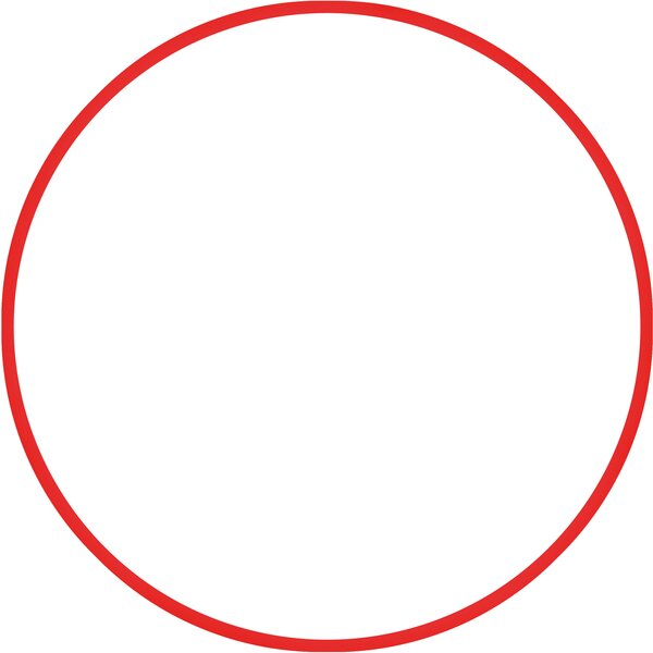 Χούλα Χουπ hq 80cm - Φ19mm - 330gr, Κόκκινο 98817