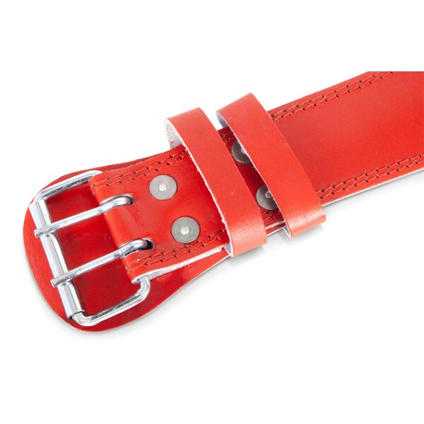 Ζώνη Άρσης Βαρών Amila Δερμάτινη Κόκκινη γ΄ Quality xl 44308