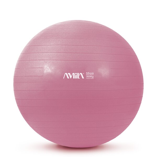 Μπάλα Γυμναστικής Amila Gymball 55cm ροζ Bulk 48438
