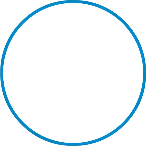 Χούλα-Χουπ hq 60cm - Φ19mm - 230gr, Μπλε 98805