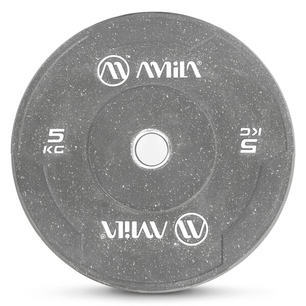 Δίσκος Color Bumper Plate Slim 50 mm 5 kg – Γκρι 84846