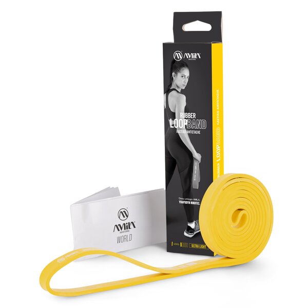 Λάστιχo Αντίστασης Rubber Loop Band Ultra Light – Κίτρινο 96607