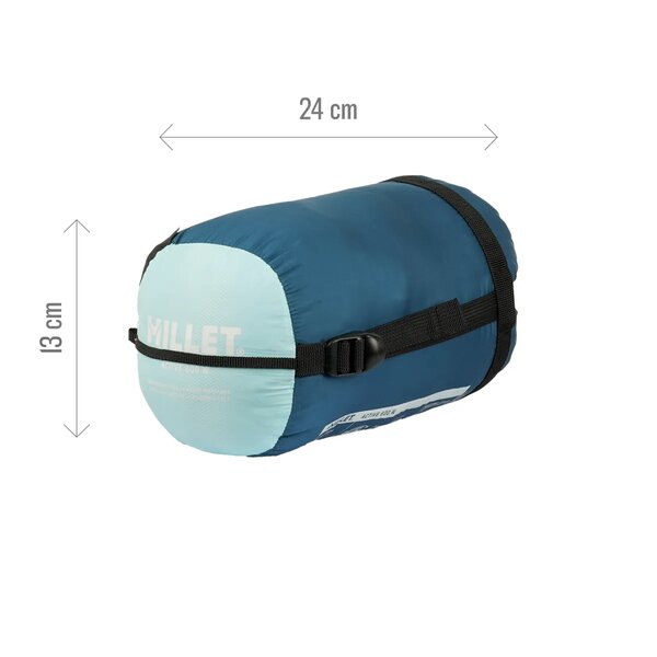 MILLET Active 600G Sleeping Bag W, Καλοκαιρινός Υπνόσακος με Φερμουάρ Αριστερά (G) Γυναικείος, MIC1169-N8713G /Waterfall