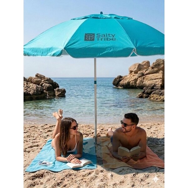 SALTY TRIBE Ionians Blackout 2.2m, Ομπρέλα Παραλίας Χωρίς Κλίση, TRI-107 /Ocean Teal