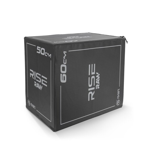 Πλειομετρικό Κουτί Plyo box raw Rise 40x50x60 cm - Μαύρο 95146