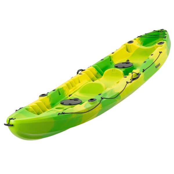 SCK Nereus HD Θαλάσσιο καγιάκ 3 θέσεων - Κίτρινο/Πράσινο