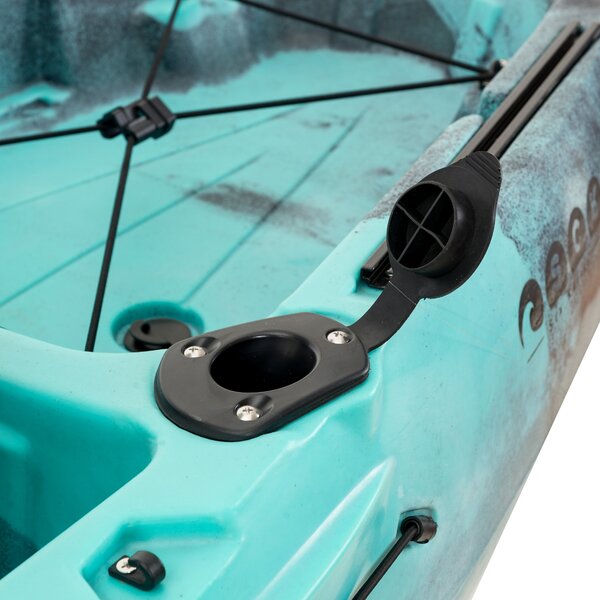 SCK Largo 300 Μονοθέσιο Pedal Kayak ready με αλουμινίου κάθισμα και τιμονιέρα | Τιρκουάζ- Μαύρο