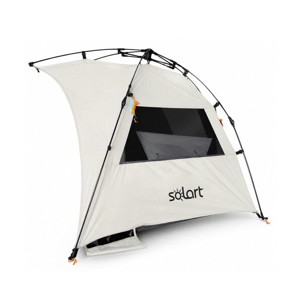 Σκίαστρο Παραλιας Αυτόματο α/κ 200x110x108cm Polyester Λευκό Solart