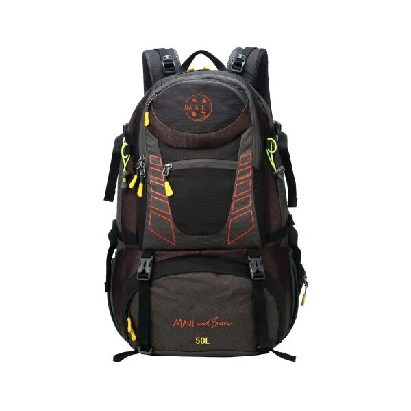 Σακιδιο Trekking 50lt Nylon Μαύρο Maui&sons