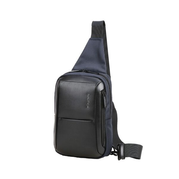 Τσάντα Ώμου Ανδρική 2lt Microfiber Polyester Μπλε Nautica